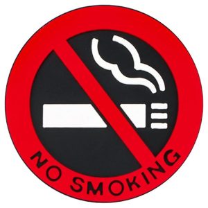 Car Stickers No Smoking Logo Stickers Pack of 3