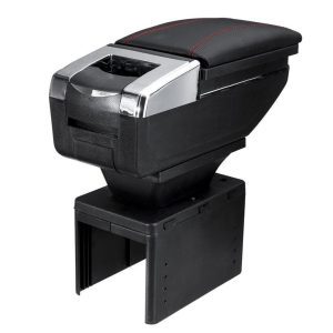 Universal Armrest Console with Multi function Black color
