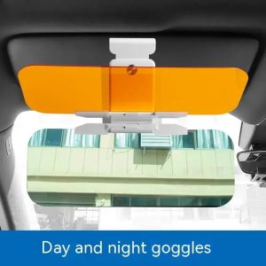 Car Day & Night Anti Glare Mirror Light Protector
