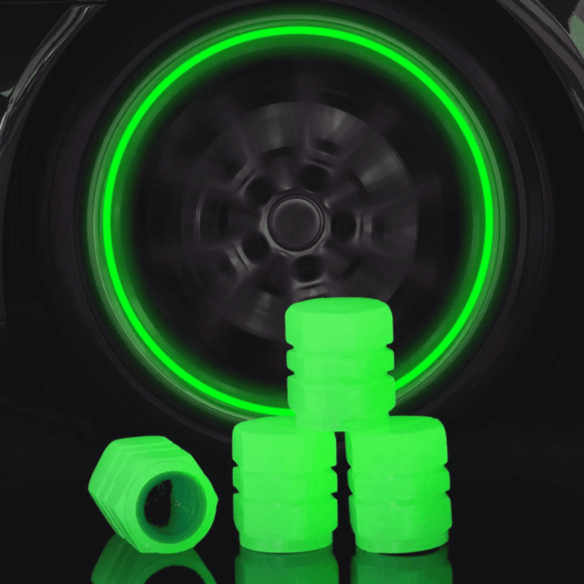 Luminous Tire Valve Cap (4PCS) - Image 2