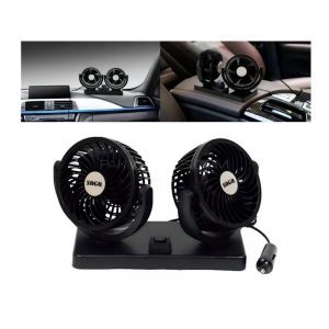 SOGO 360° Rotating Dual Fans for Car Dashboard – Powerful Compact Cooling