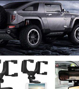 Universal Centre Mirror Adjustable 360° Mobile Holder Stand - Image 2