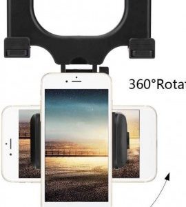 Universal Upgraded Car Phone Holder, Multifunctional Adjustable Rear View Mirror Car Mount for All Smartphones
