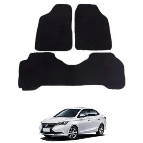 Changan Alsvin Carpet Floor Mat Black Mix Design 3 Pcs (Model 2022-2024)