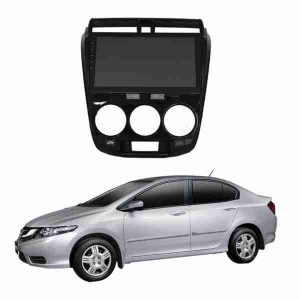 Honda City Android Multimedia LCD With Black Glossy Frame – Model 2009 – 2021