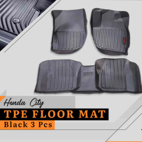 Honda City TPE Floor Mat Black 3 Pcs – Model 2022-2024