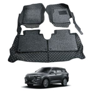 Changan Oshan X7 9D Floor Mats Mix Thread Black With Grey Grass (Model 2022-2024)