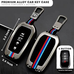 Toyota Furtuner Matel Key Cover 3 Button – Model 2018