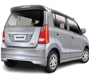 Suzuki Wagon R Spolier Painted in silver Colour