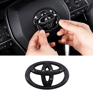 Toyota Corolla Steering Logo Carbon Fiber Style Model 2004 - 2025
