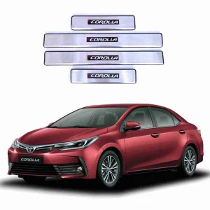 Toyota Corolla Chrome Door Sill Plates with LED light Model - 2014 - 2025