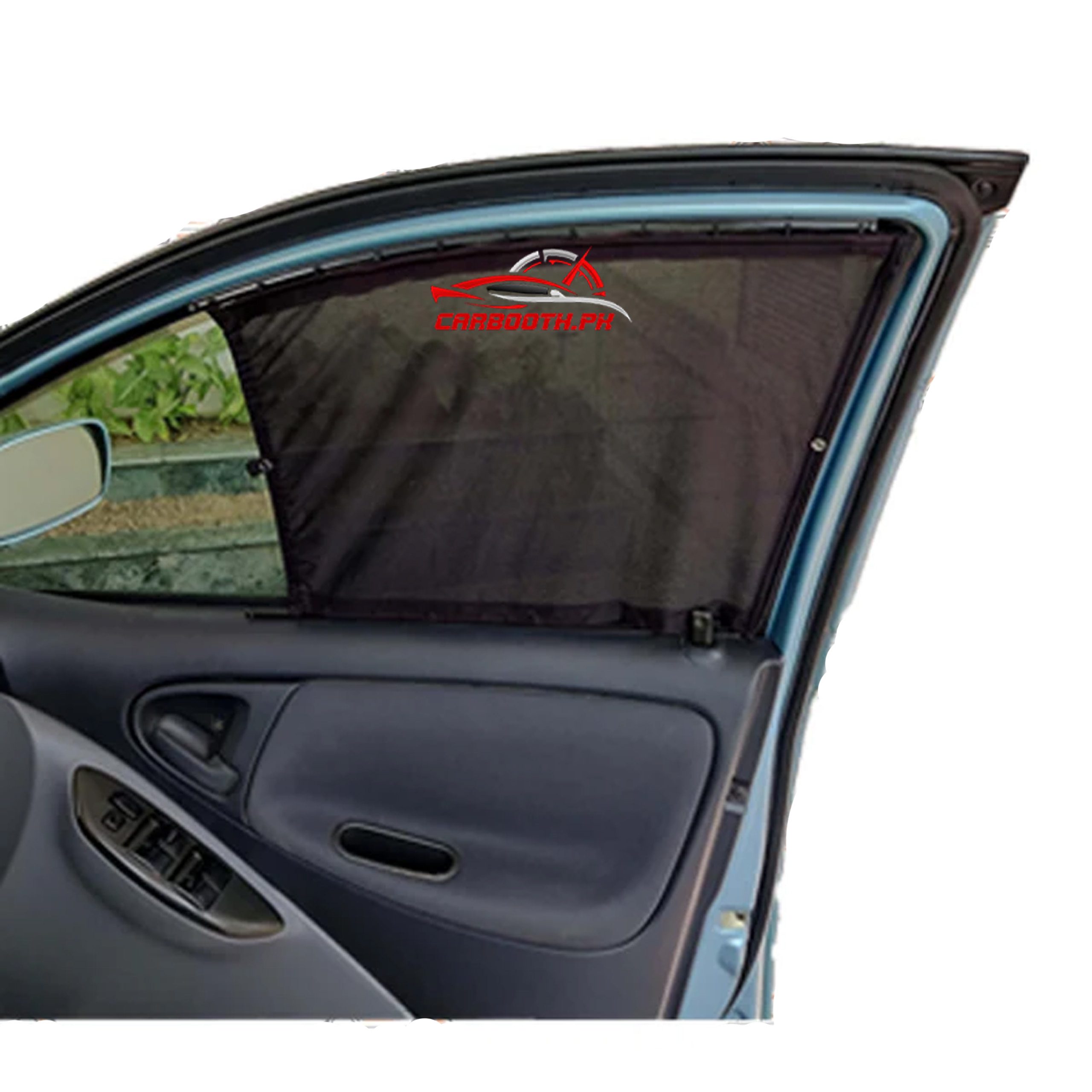Toyota Vitz Customized Sliding/Railing Car Curtains (Model 1999 – 2006) - Image 2
