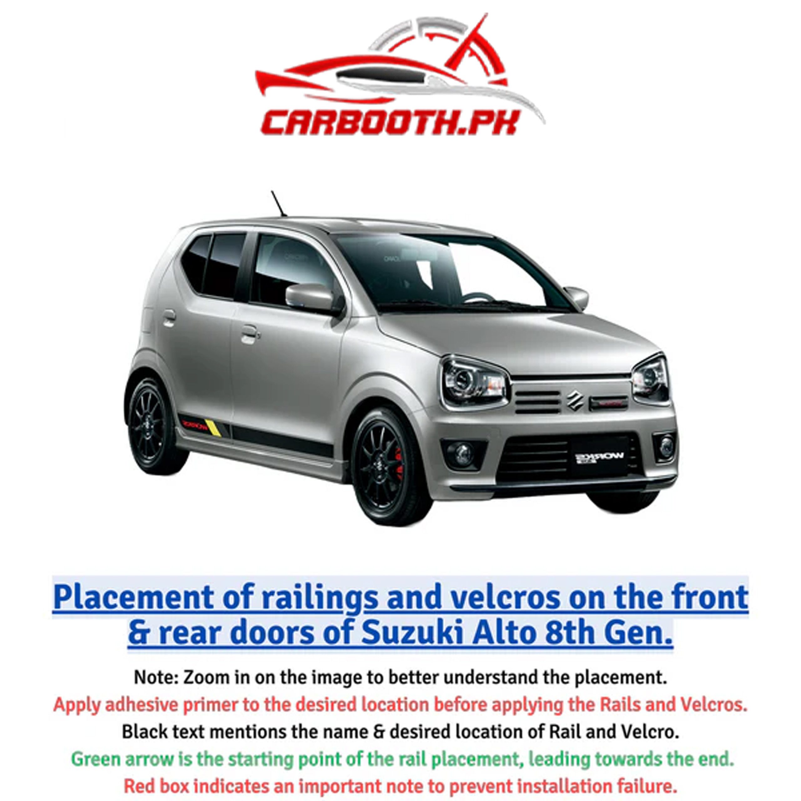 Suzuki Alto Customized Sliding/Railing Car Curtains (Model 2018 – 2024) - Image 5