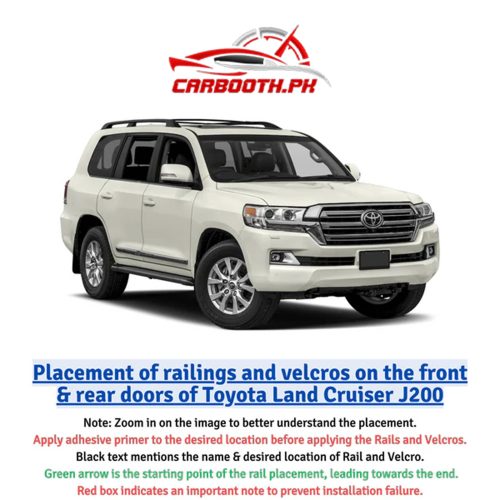 Toyota Land Cruiser J200 Customized Sliding/Railing Car Curtains (Model 2008 – 2023)