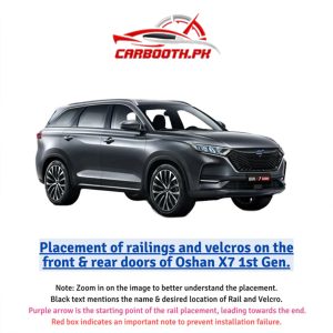 Changan Oshan X7 Customised Sliding / Railing Car Curtains (Model 2022–2023)