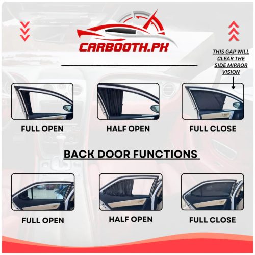 Daihatsu Cast Customised Sliding / Railing Car Curtains (Model 2016–2023)