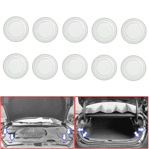 20PCS Door Bumper Pads – Shock Absorbing & Sound-Insulating Rubber Buffers (White)