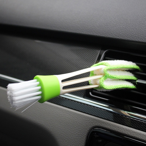 2PCS Car Air Vent Cleaning Brushes – Dual-End Detail Dust Cleaner