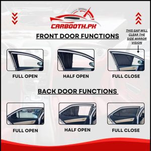 Hyundai Excel Customized Sliding/Railing Curtains (Model 1995–1999)