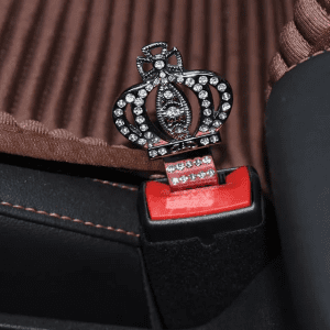 King Crown Seat Belt Clips – 2PCS Alloy Safety Buckles
