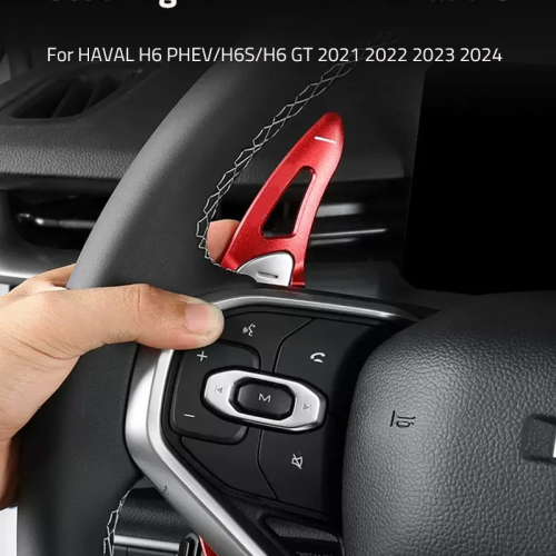 Red Paddle Shifters – 2PCS Aluminum Gear Extensions for Haval