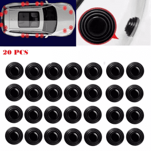 20PCS Door Bumper Pads – Shock Absorbing & Sound-Insulating Rubber Buffers (Black)