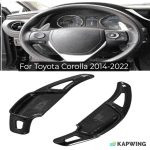 Black Paddle Shift Extensions for Toyota Corolla 2014–2025 – Set of 2 - Image 3