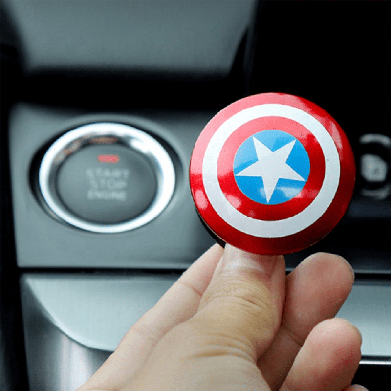 Captain Style Push Start Button Cover – Decorative Engine Start for Cars
