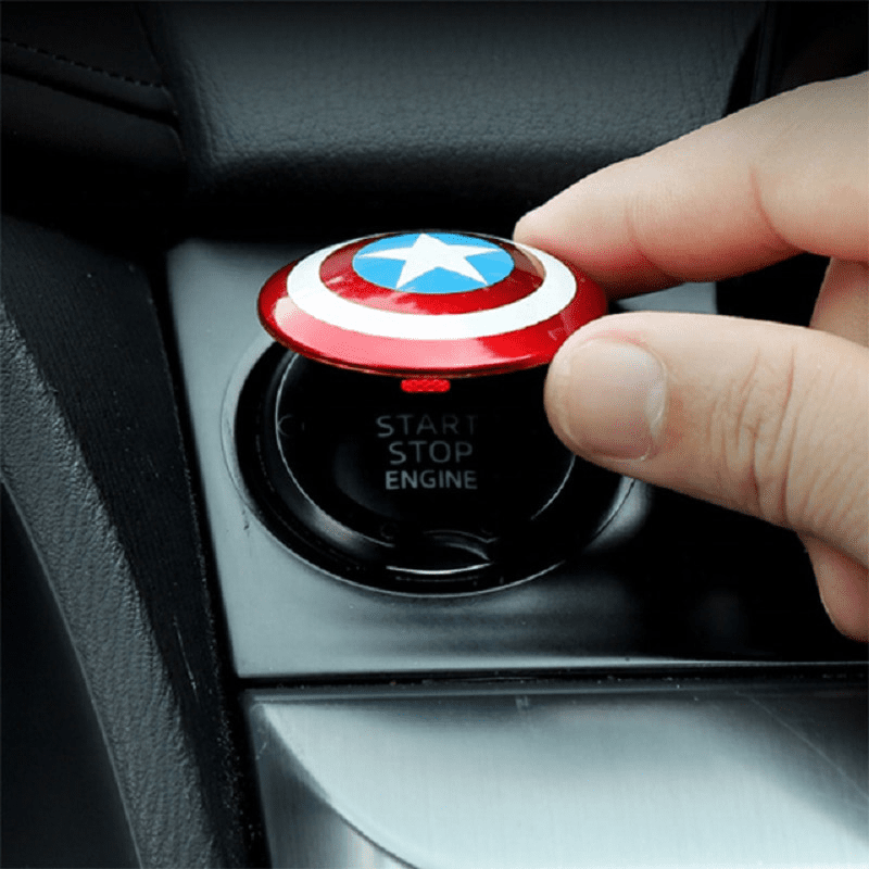 Captain Style Push Start Button Cover – Decorative Engine Start for Cars - Image 2