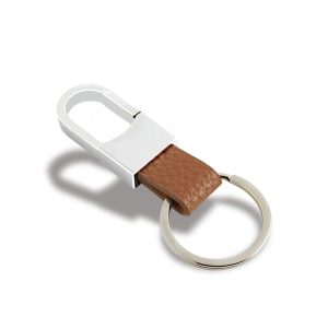 Brown Leather Strap Key Ring