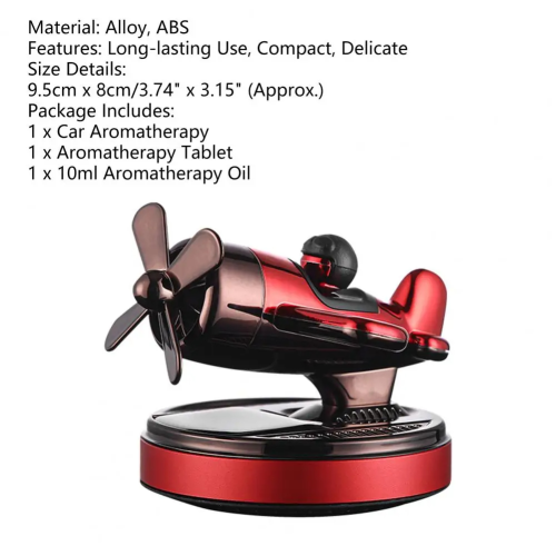 Helicopter Style Solar Car Air Freshener – Liquid Fragrance for Dashboard