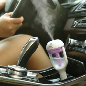 Car Air Purifier & Humidifier – Aroma Essential Oil Diffuser