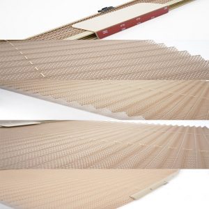 Automatic Car Sunshade Curtains – Stretchable Sunscreen Blinds (Beige) 2PCS