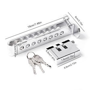 Heavy-Duty Alloy Steel Brake & Clutch Pedal Lock – Anti-Theft Car Security Device