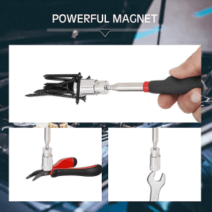 Mini Extendable Magnetic Telescope with Led Llight
