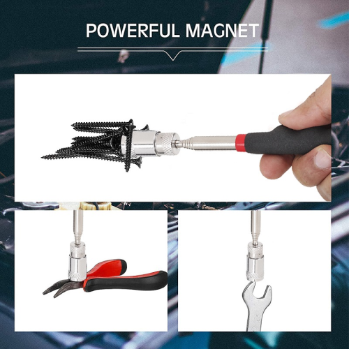 Mini Extendable Magnetic Telescope with Led Llight
