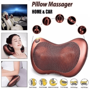 Electric Neck Massager Pillow – Portable Comfort for Home, Office & Travel