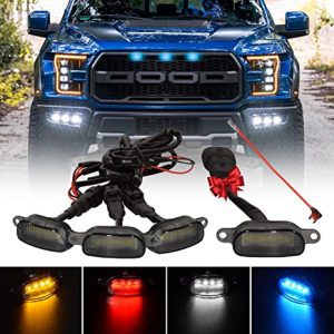 GMC Smoke Front Grille LED Lights – 4-Piece Set