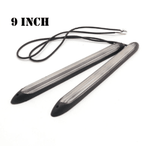 Universal 09-Inch LED DRL Strip Lights – Daytime Running & Turn Signal Lamps (2Pcs Set)