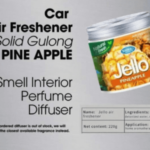Jello Black PineApple Fragrance Air Freshener Gel Long Lasting Fragrance 1 Pc