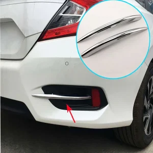 Honda Civic Front & Back Chrome Trim In Plastic 2016 - 2021