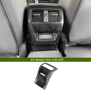 Honda Civic Back Console Cover in Carbon Fiber | Trim Model 2021