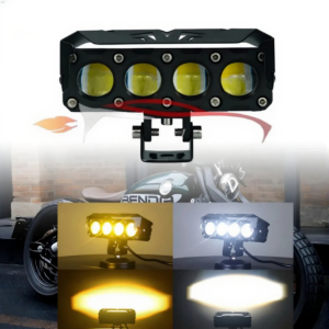 Universal 3 Lens Projector Lights 3 Color Waterproof 2 Pcs